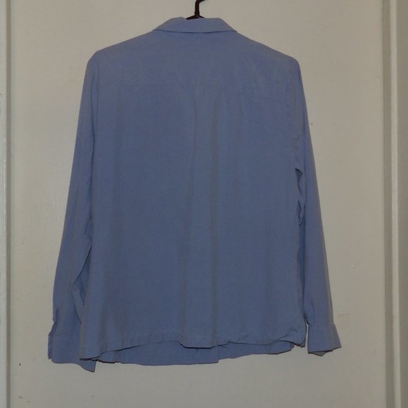 Judith Hart Collection 100% Silk Button Down Shirt Sz 16 - Picture 6 of 6